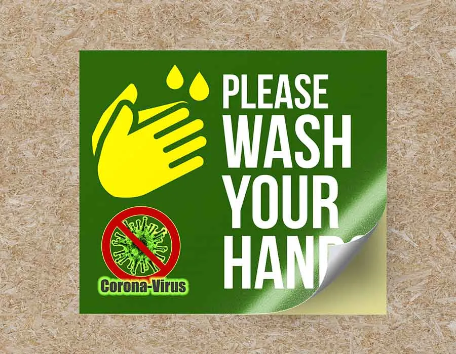 White PVC Stickers Dubai